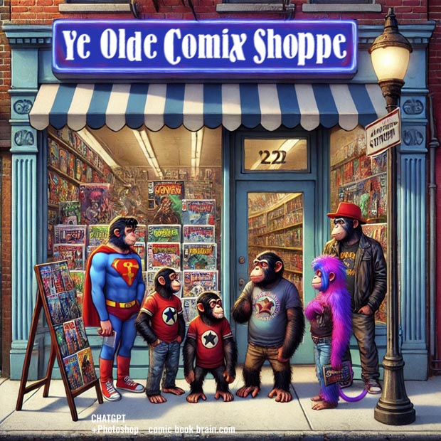 Customers Outside the Shoppe