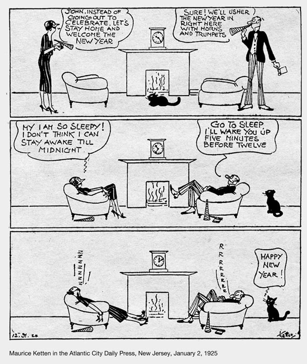 Happy New Year by Maurice Ketten - 1925 Happy New Year by Maurice Ketten - 1925