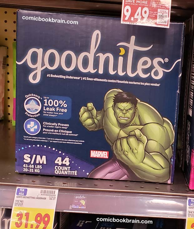 Goodnite Incredible Hulk Diapers Goodnite Incredible Hulk Diapers