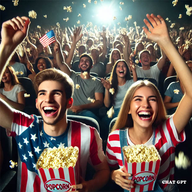 Cheering Movie Fans for Captain America 4