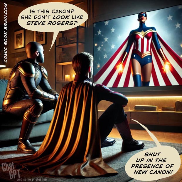 Superhero fans watching superhero movie