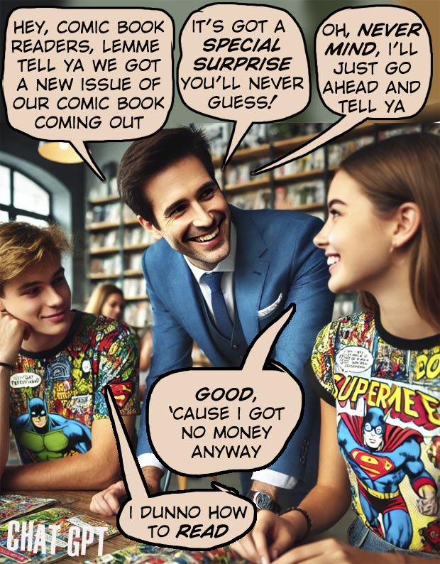 Comic Book Readers Surprise