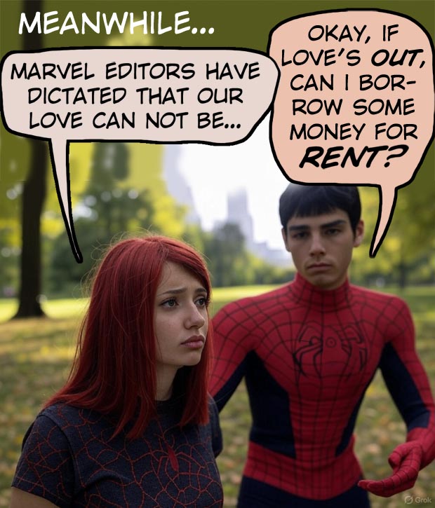 Marvel Editors Decide MJ and Spidee cannot be a relationship