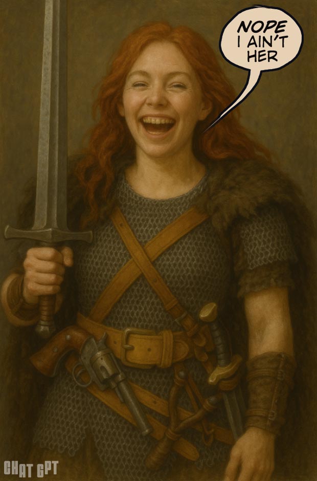 Chat GPT Helps with a not Red SOnja image