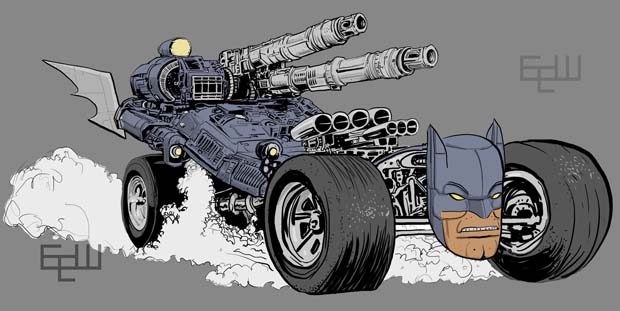 Bat Mobile Dragster Tank