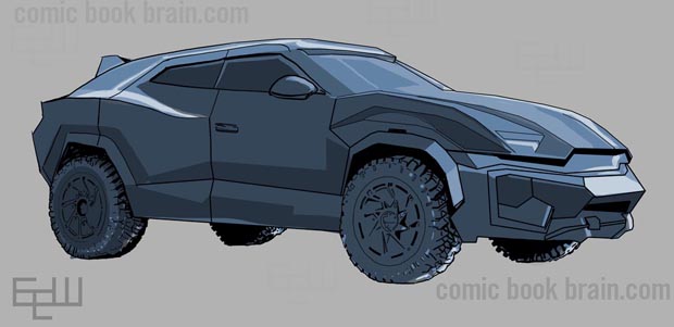 SUV Electric Car 